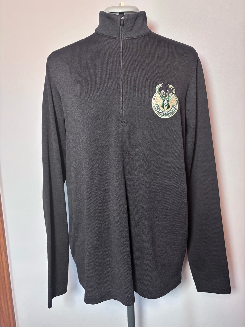 Antigua Generation Men’s Black Quarter-Zip Pullover - Medium